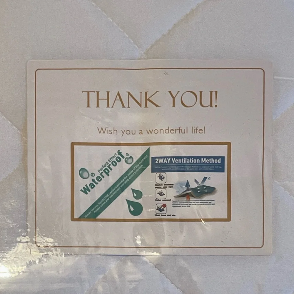 Waterproof Mattress Protector - California King New White Fresh In Package White